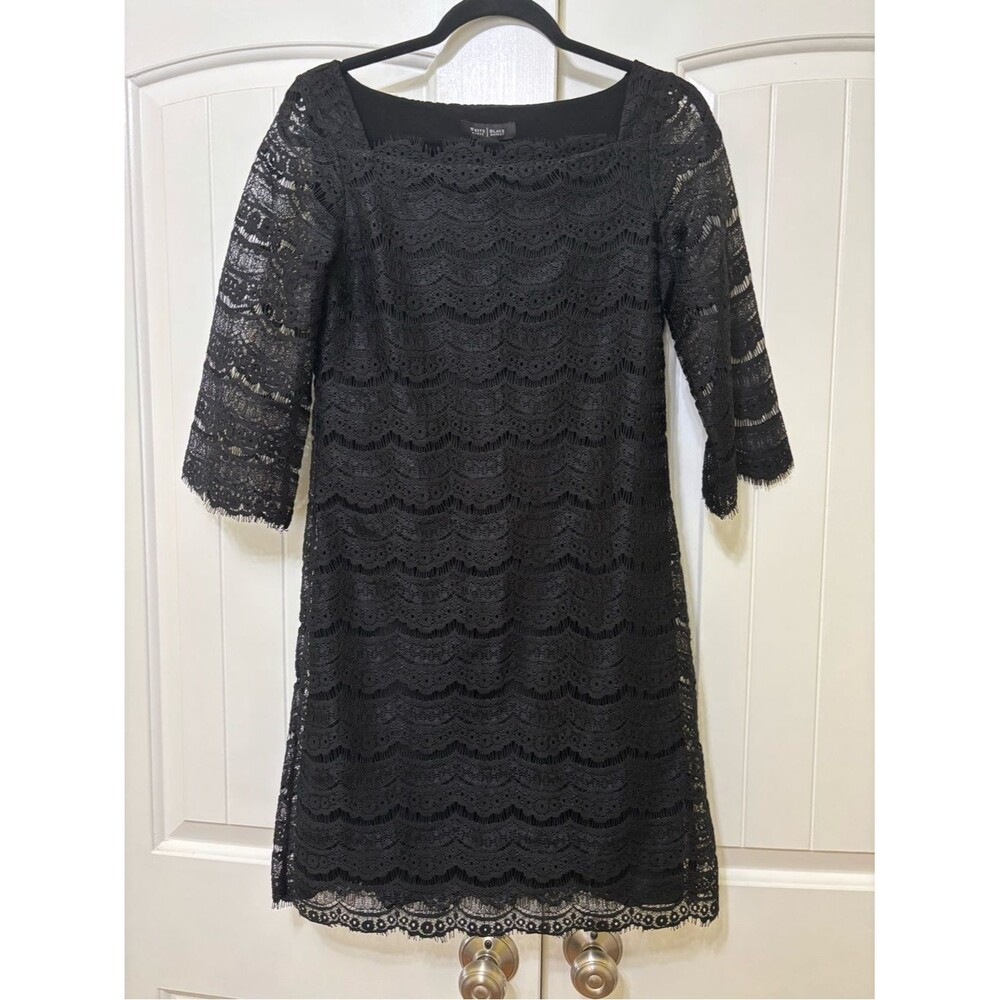 White House Black Market lace shift dress, XS cocktail wedding guest whimsigoth